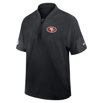 San Francisco 49ers Sideline Coach Men's Nike NFL 1/2-Zip Short